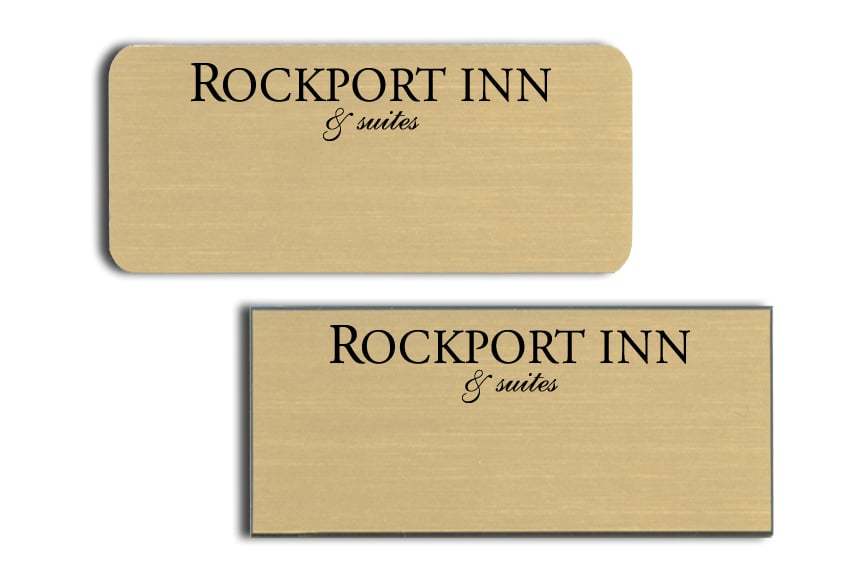 Rockport Inn and Suites name badges