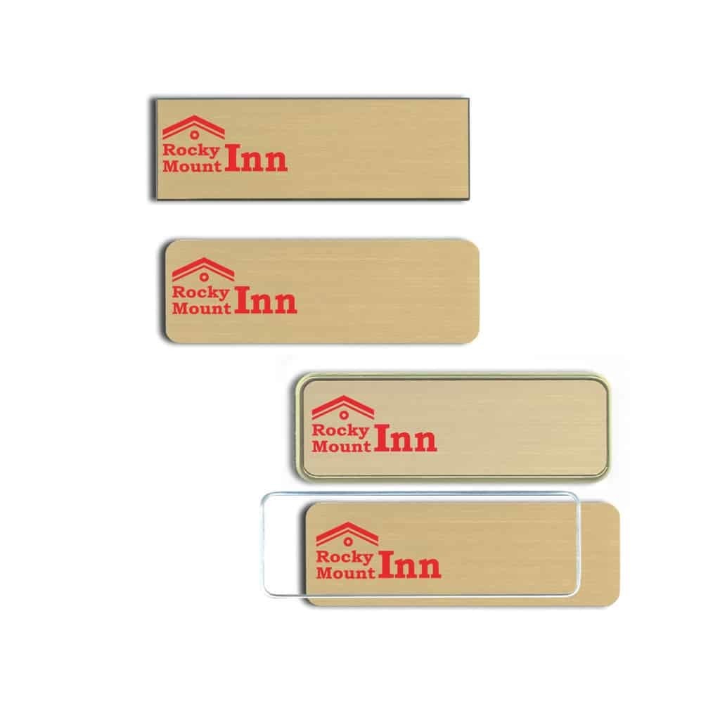 Rocky Mount Inn Name Tags Badges