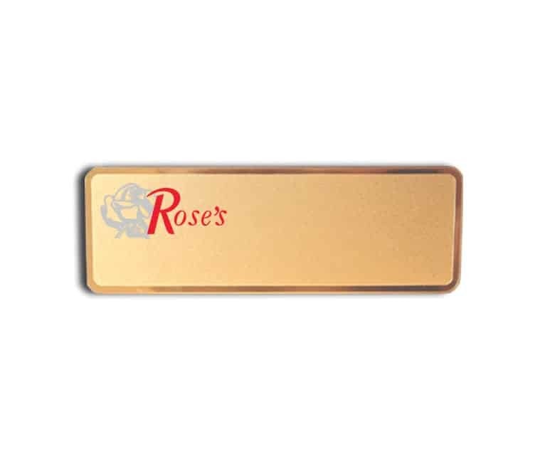 Roses equipment name badges tags