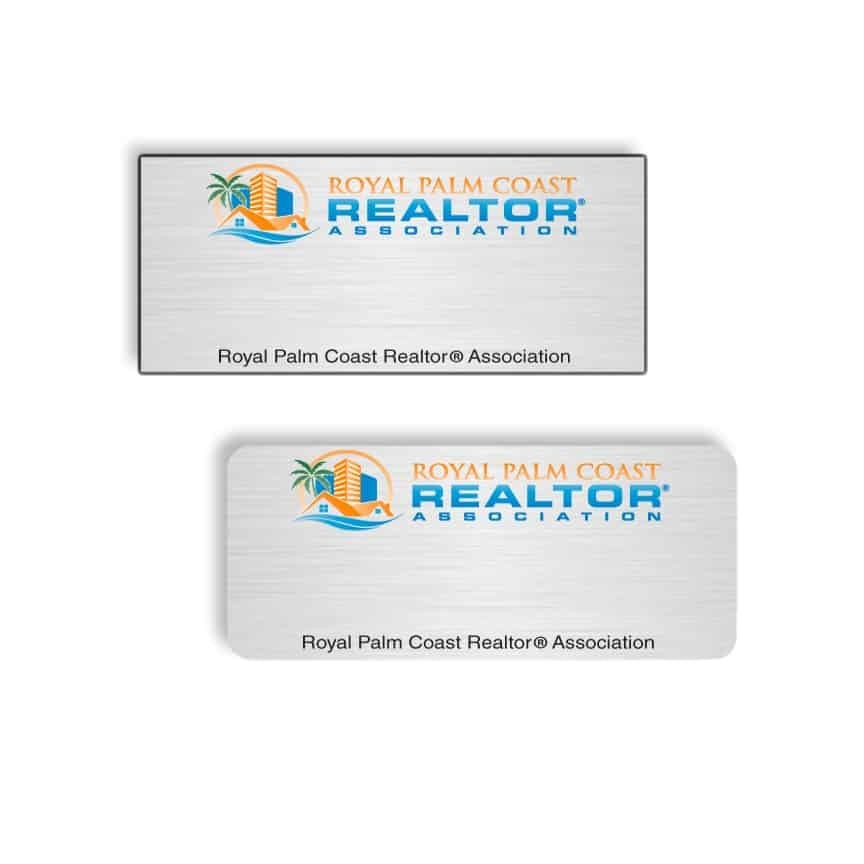 Royal Palm Coast Realtor name badges