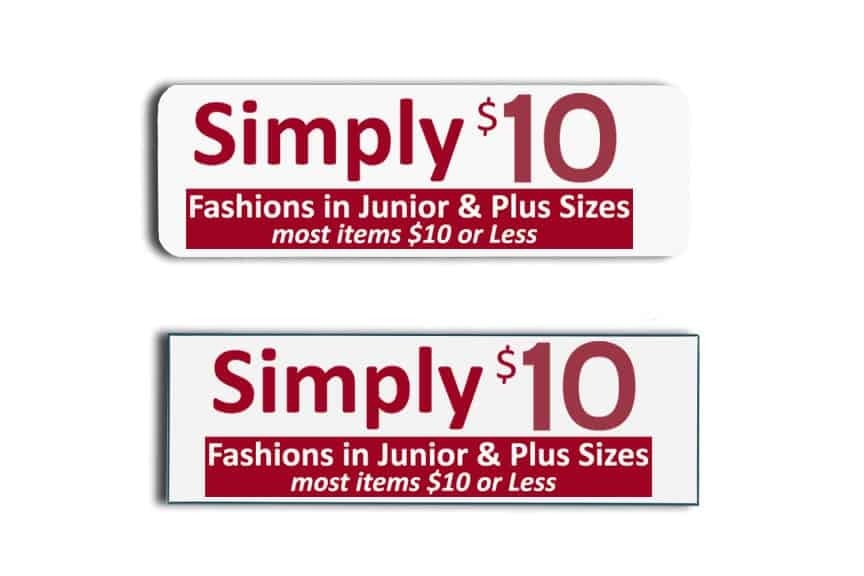 Simply $10 Name Tags Badges
