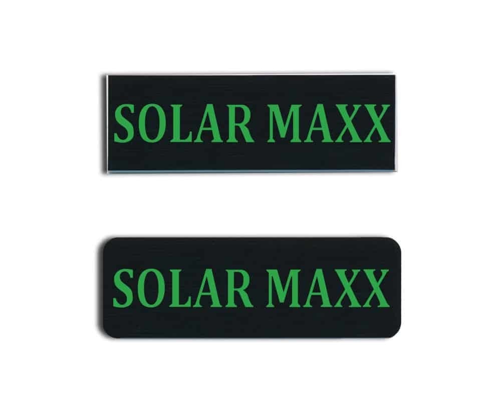 Solar Maxx Name Badges