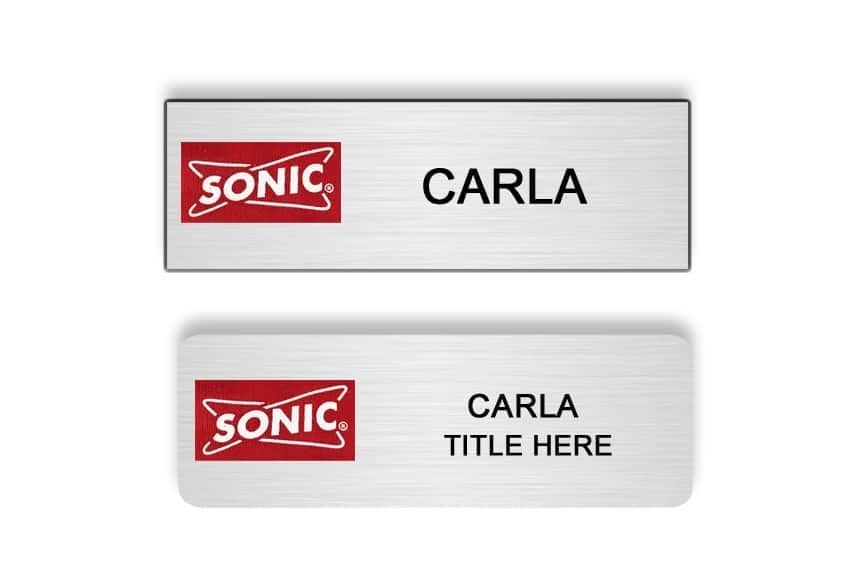 Sonic name badges tags
