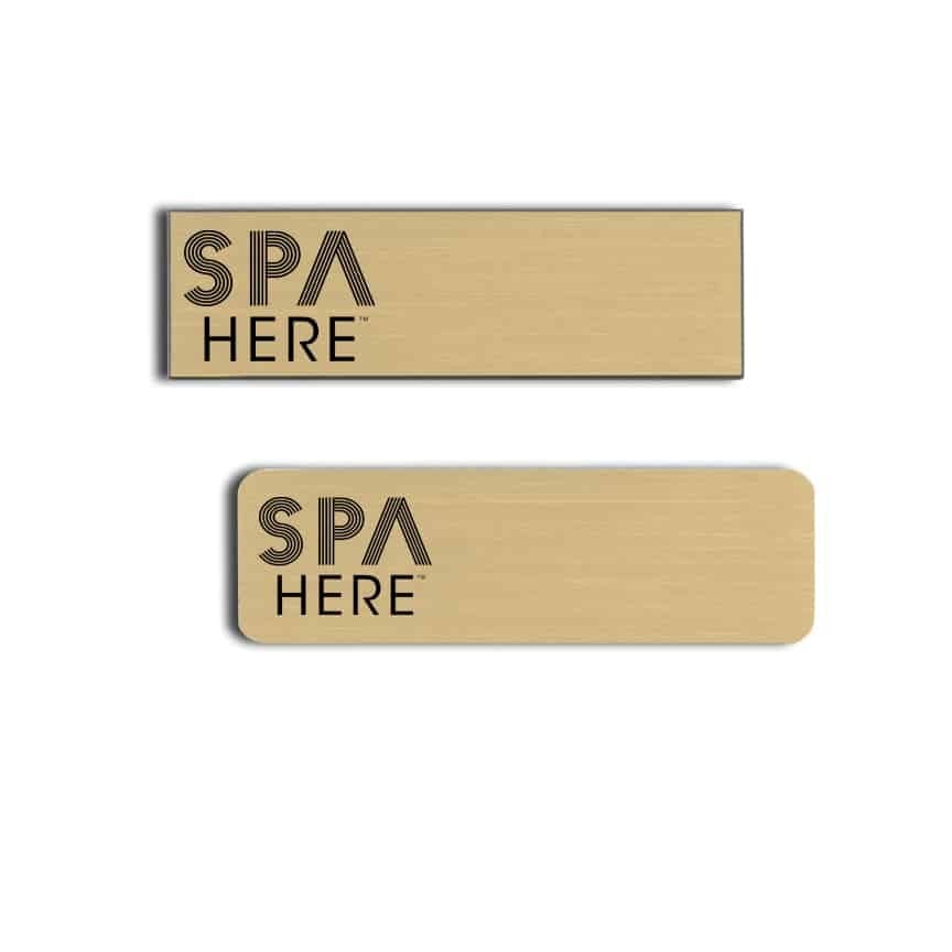 Spa Here Name Badges