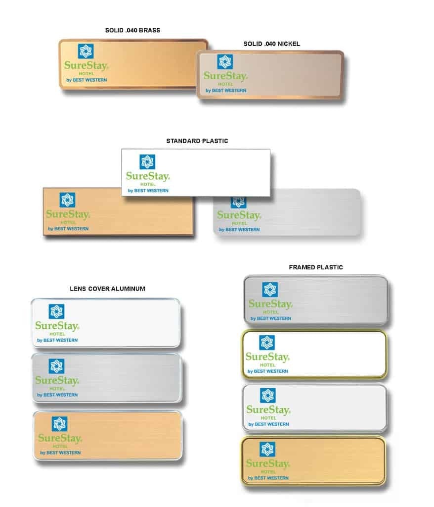 SureStay Name badges tags