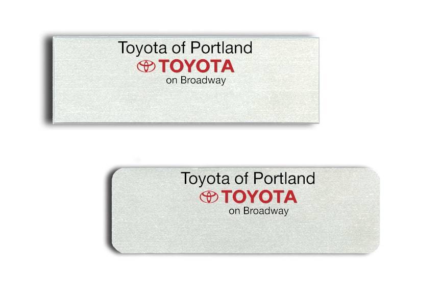Toyota of Portland Name Badges