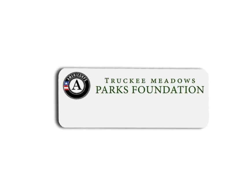 Truckee Meadows Parks Foundation name badges