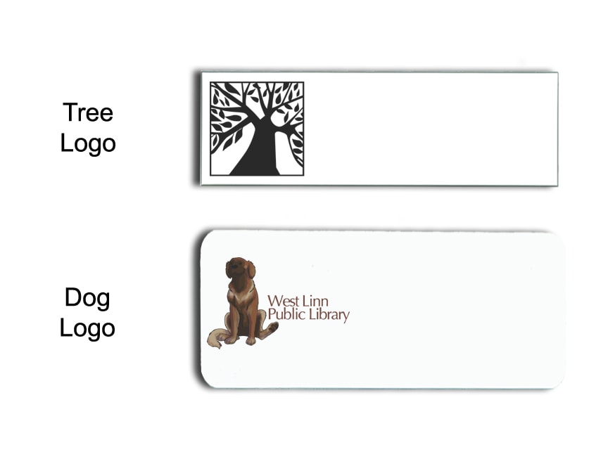 West Linn Library Name Badges Tags