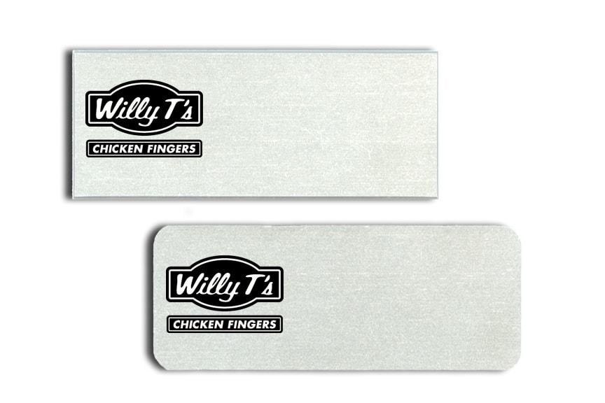 Willy T's name badges
