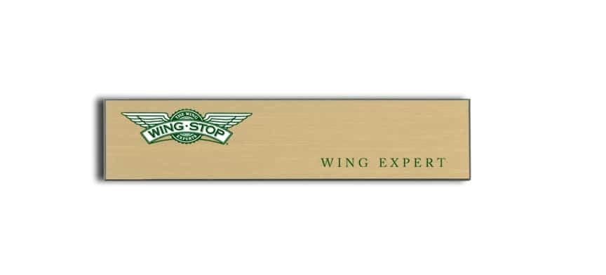 Wing Stop name badges
