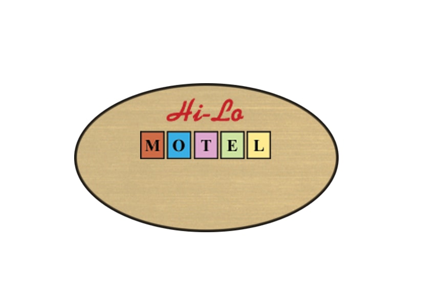 Hi-Lo Motel name badges