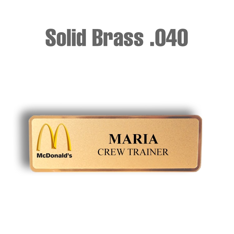 McDonalds Solid Brass